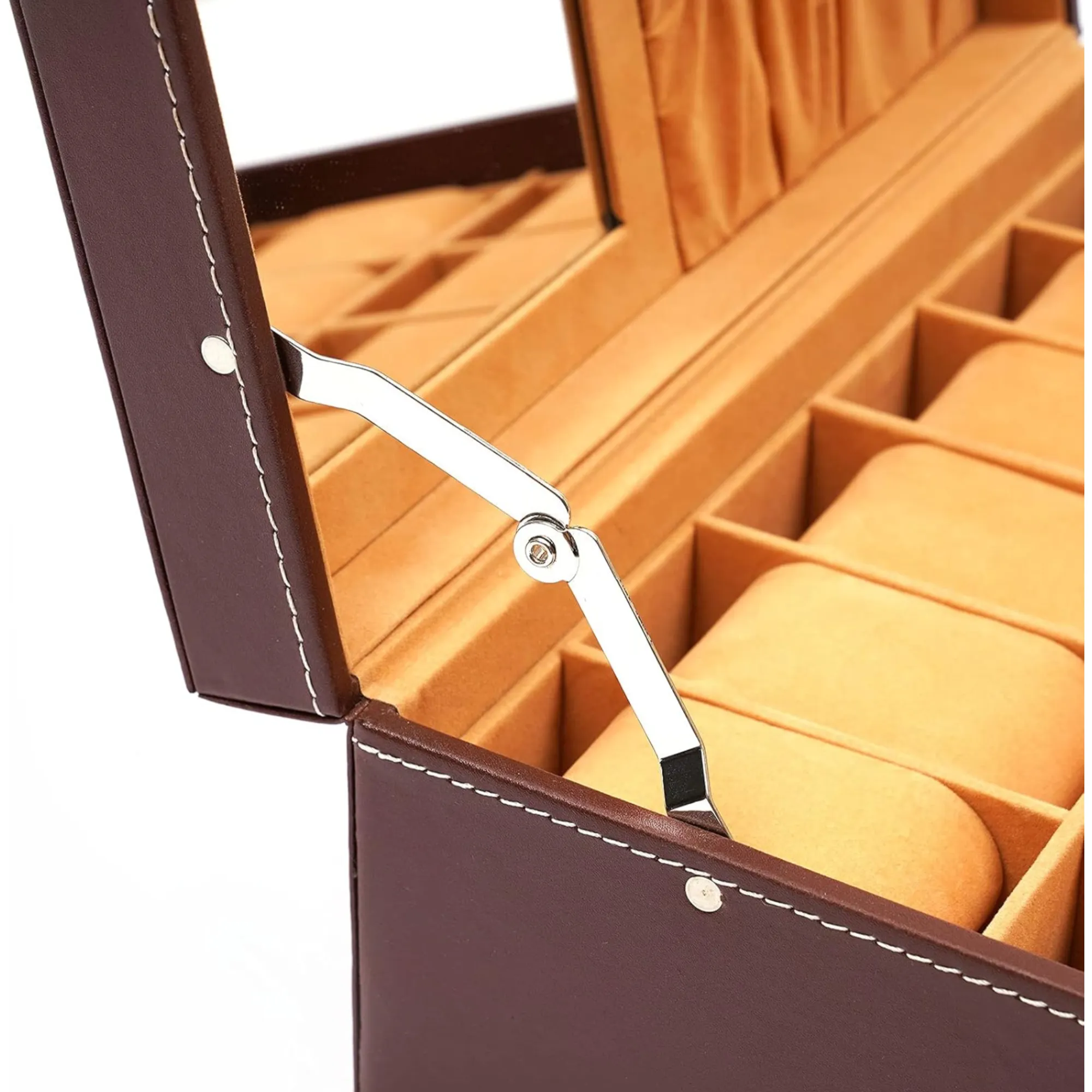 12-Watch Storage Box And Sunglasses, Jewelry Drawer With Mirror Blwl0073