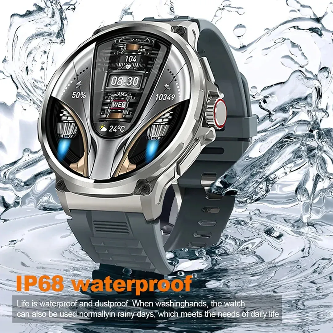 1.85 Inch Hd Bluetooth Smart Watch For Men - Fitness Tracker With Heart Monitor