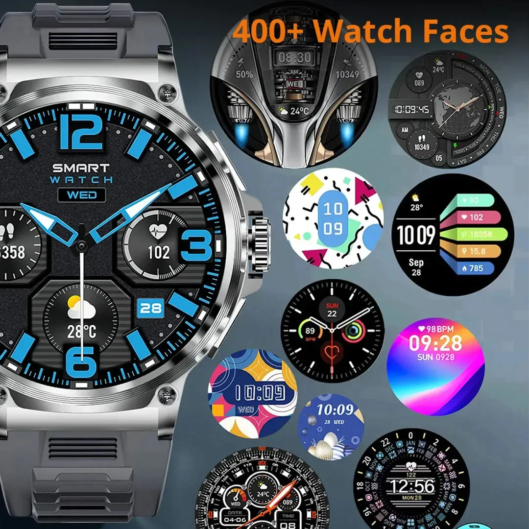 1.85 Inch Hd Bluetooth Smart Watch For Men - Fitness Tracker With Heart Monitor