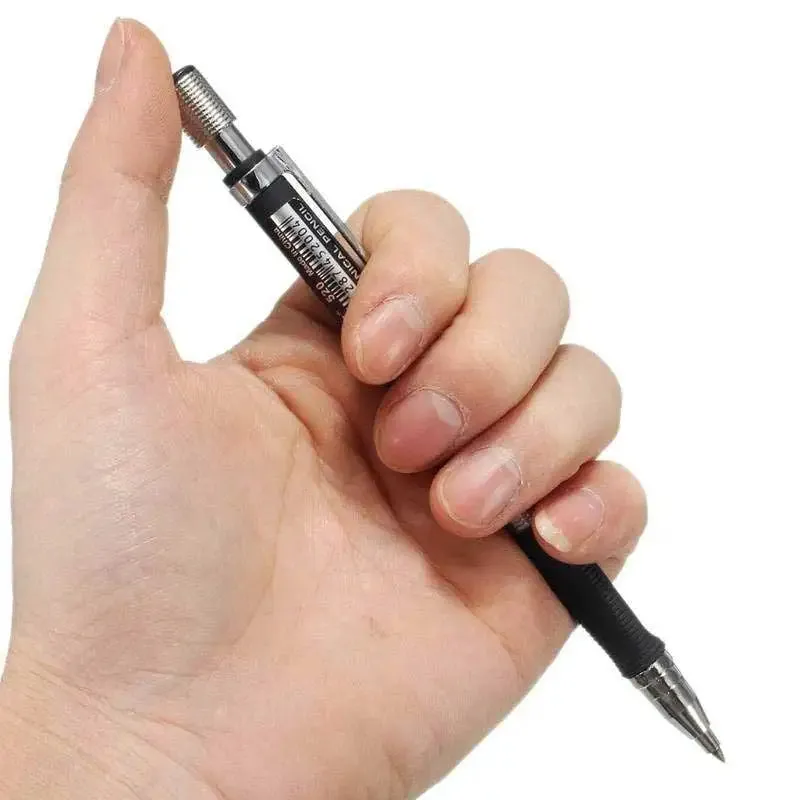 2.0mm Mechanical Pencil Set with Colour Black Lead Refills for Drafting Writing Crafting Art Sketch