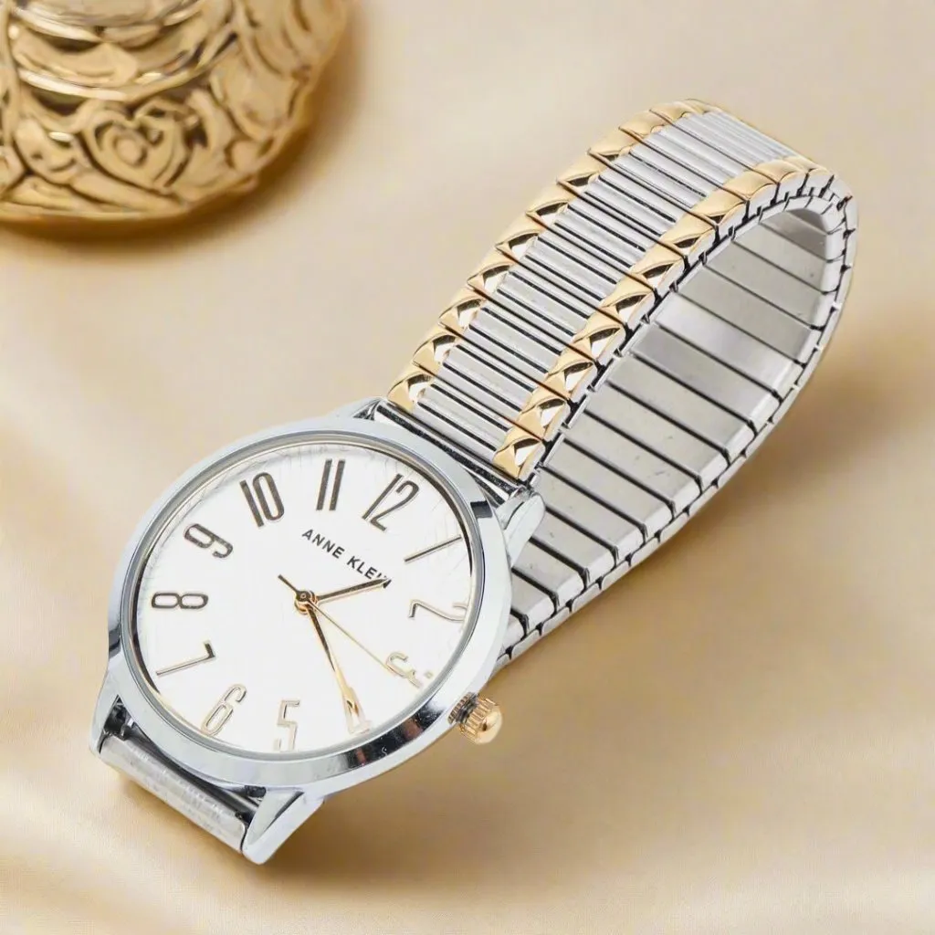 Anne Klein Two Tone Expanding Bracelet Watch