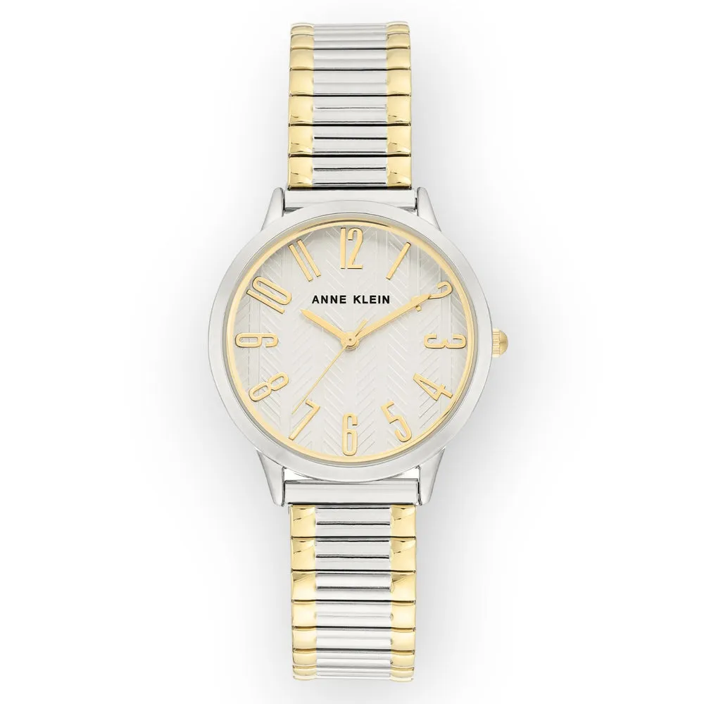 Anne Klein Two Tone Expanding Bracelet Watch