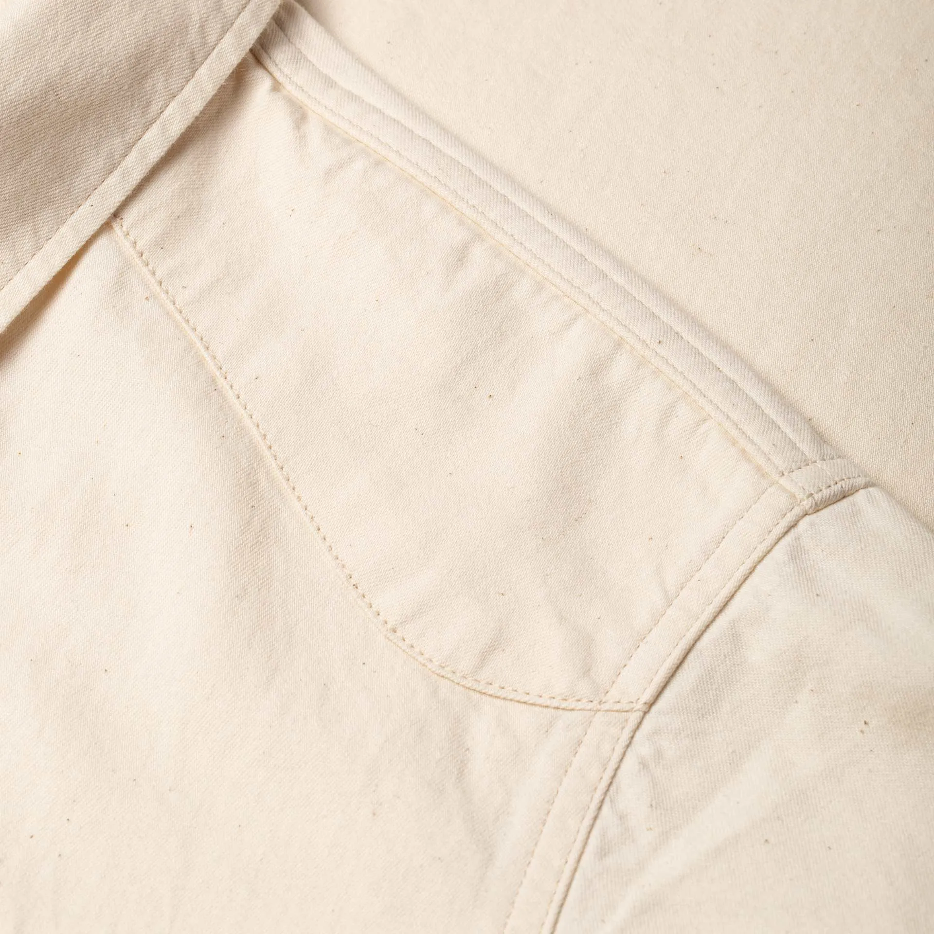 BCS-01 WESTERN SHIRT 6 oz. ecru denim