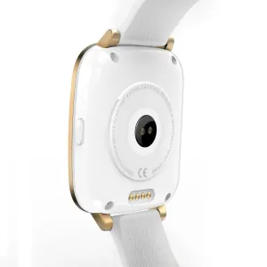 Bluetooth 4.0 Smart Watch - 1.54 Inch 3D Screen, iOS   Android App, Call Answering, Notification, Heart Rate Sensor (White)