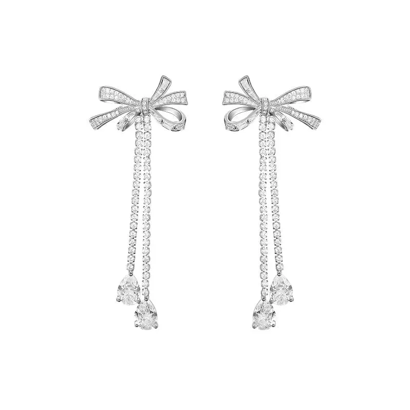 Bow Tassel Earrings
