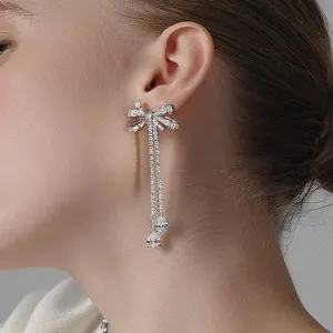 Bow Tassel Earrings