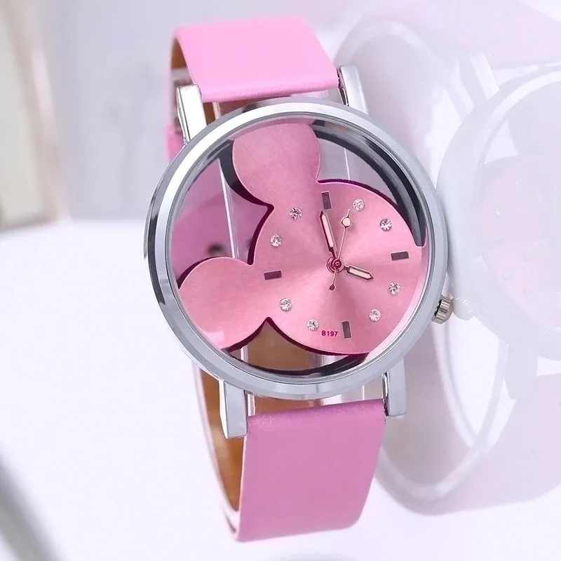 Cartoon Style Geometric Buckle Quartz Women's Watches