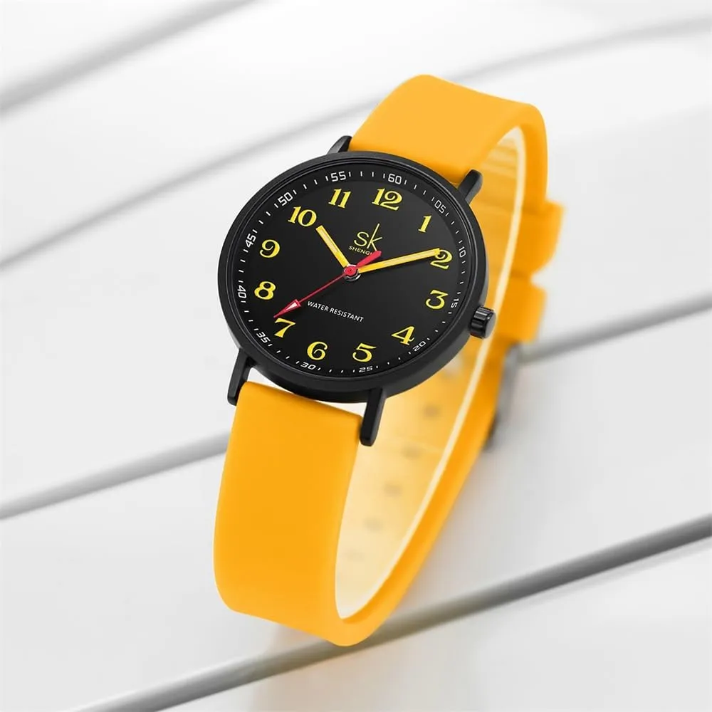 Casual Fashion Women Sport Watch Sweat Resistant Students Watch with Easy Read Dial and Silicone Band,Water Resistant