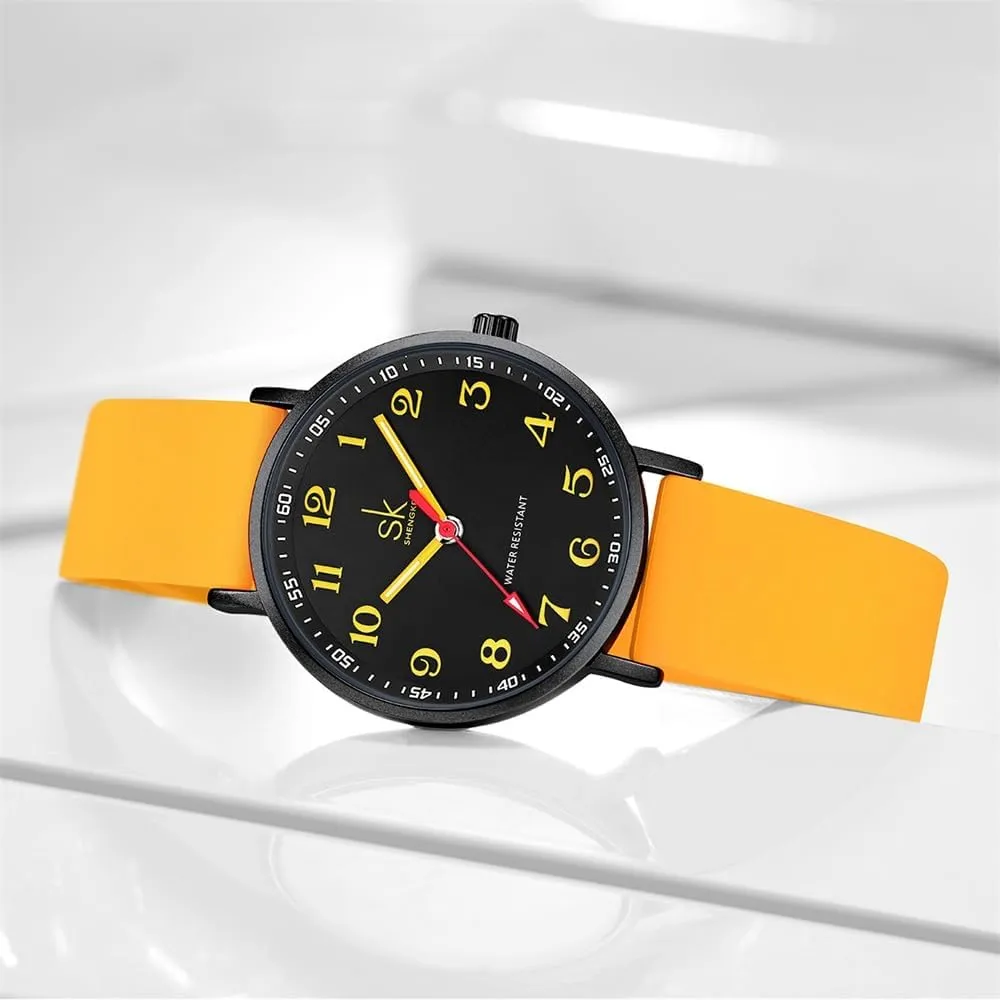 Casual Fashion Women Sport Watch Sweat Resistant Students Watch with Easy Read Dial and Silicone Band,Water Resistant