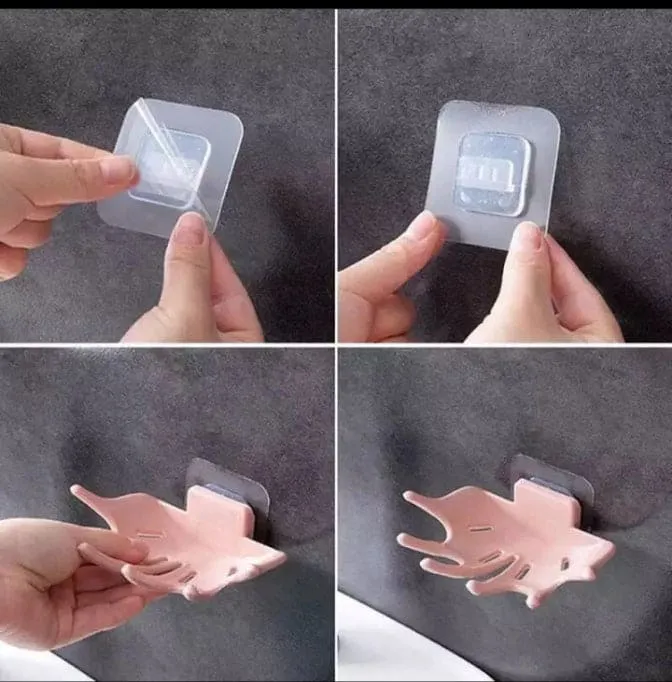 Claw Punch Free Soap Box, Drain Soap Holder Rack, Rotatable Multifunction Kitchen Bathroom Supplies Gadgets, Easy Cleaning Soap Saver, Soap Holder With Hooks