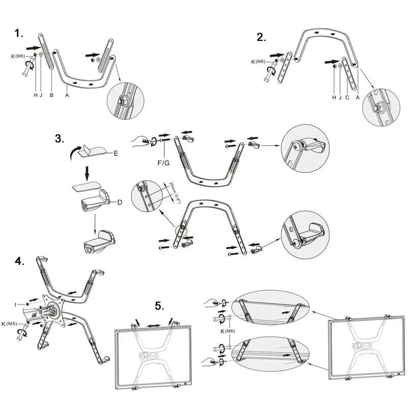 Computer Monitor Stand Accessories - Non-hole Design