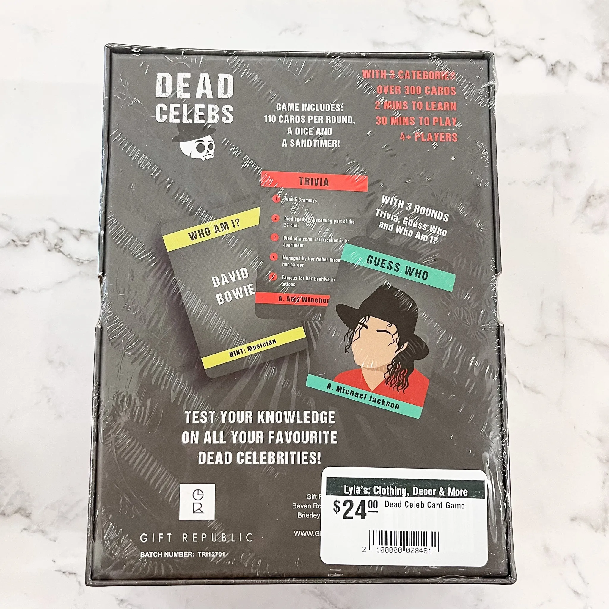 Dead Celeb Card Game
