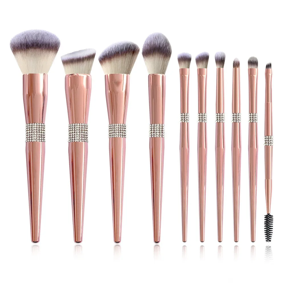 Diamond Makeup Brushes Set