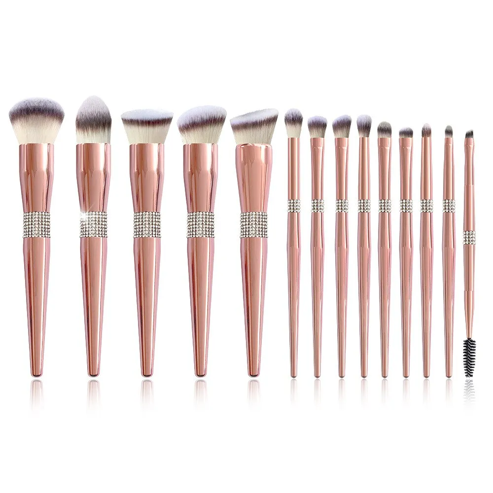 Diamond Makeup Brushes Set