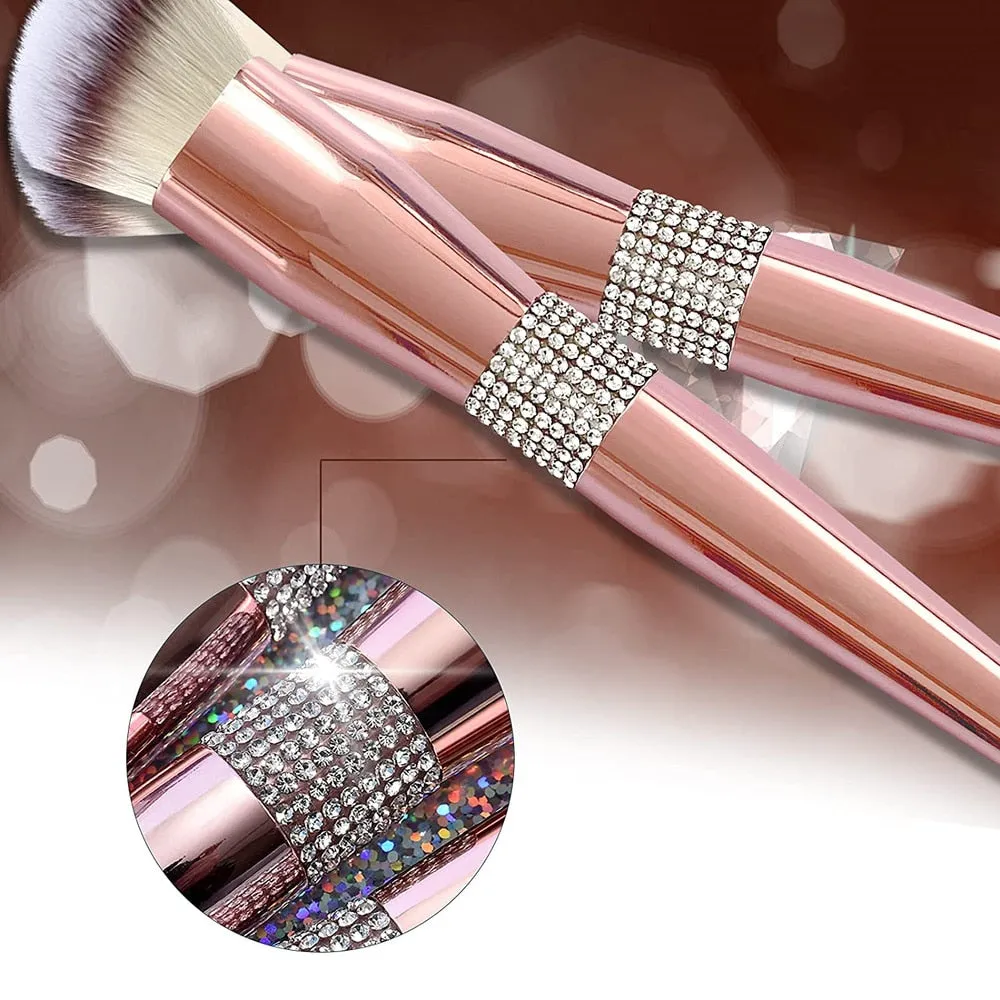 Diamond Makeup Brushes Set