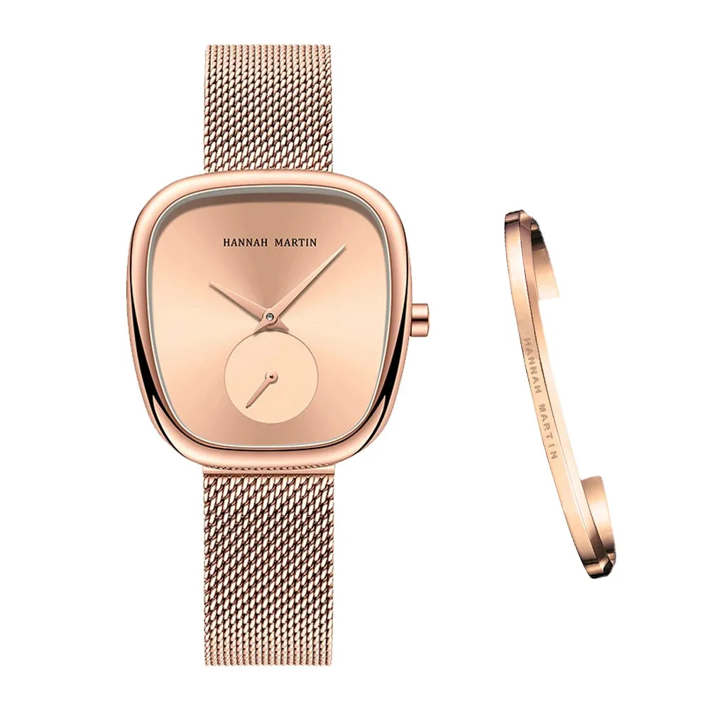 Fashionable Minimalist Style Oval Watches