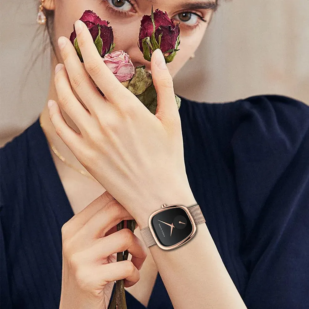 Fashionable Minimalist Style Oval Watches