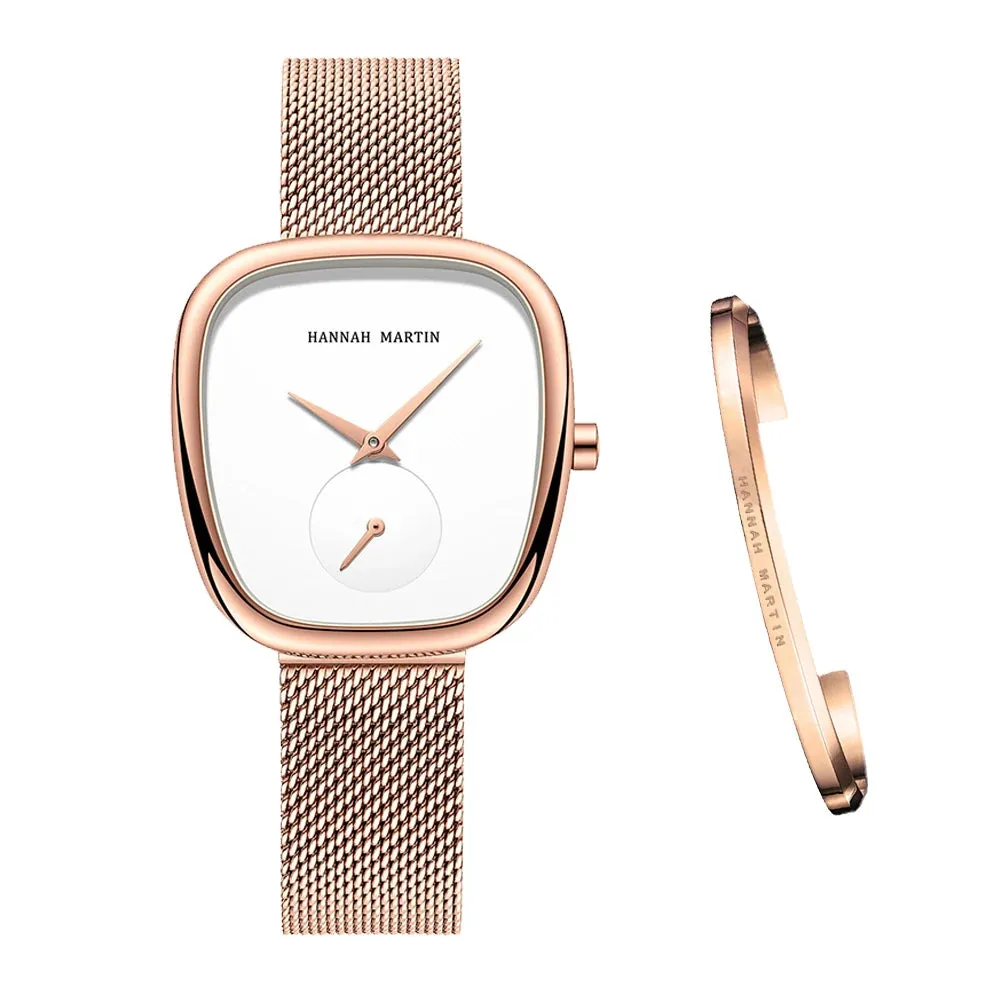 Fashionable Minimalist Style Oval Watches