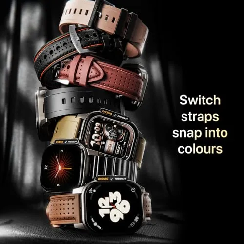 Fire-Boltt Snapp Smart Watch, Selfie Camera, 4G Nano-SIM Slot, 54.1mm AMOLED Display, Play Store- Unlimited apps, 1000mAh Battery, 2GB/4GB RAM   16GB/64GB ROM (Cherry Blush)