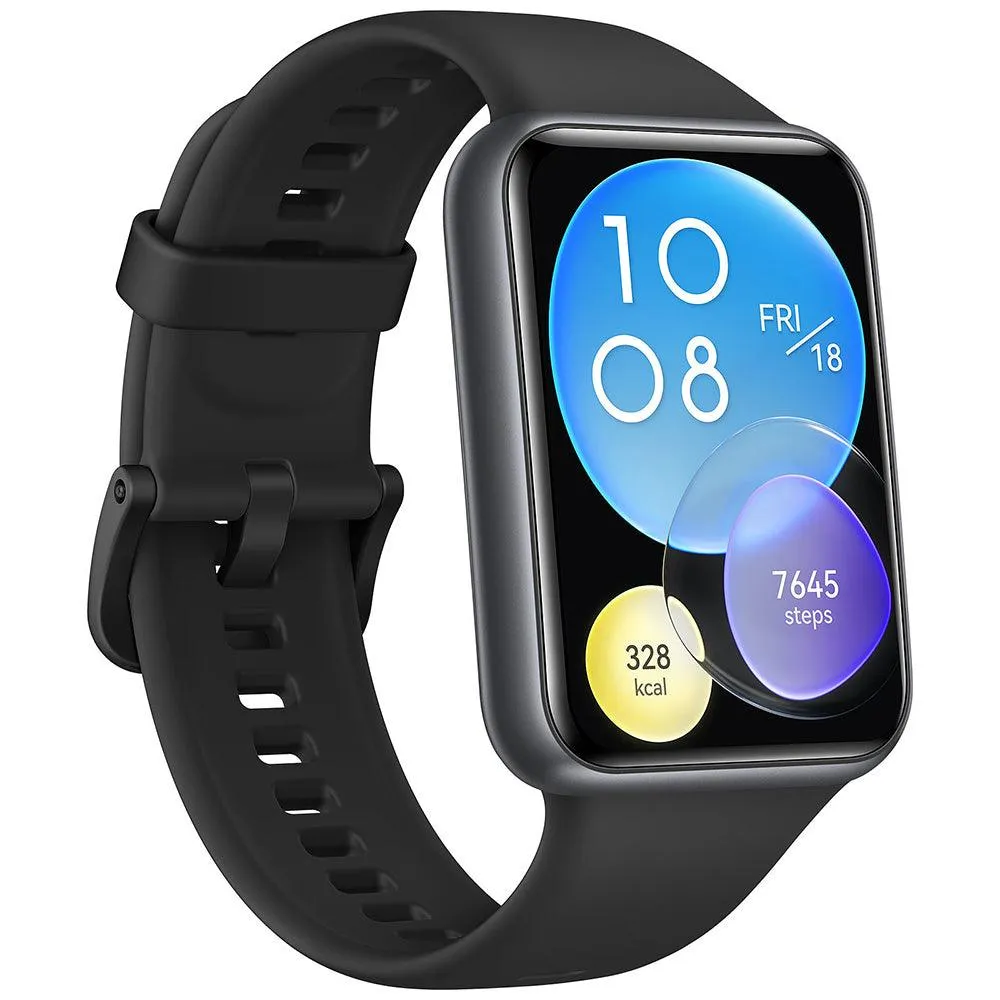 Huawei Watch Fit 2 YDA-B09S Midnight Black Case With Midnight Black Silicone Strap
