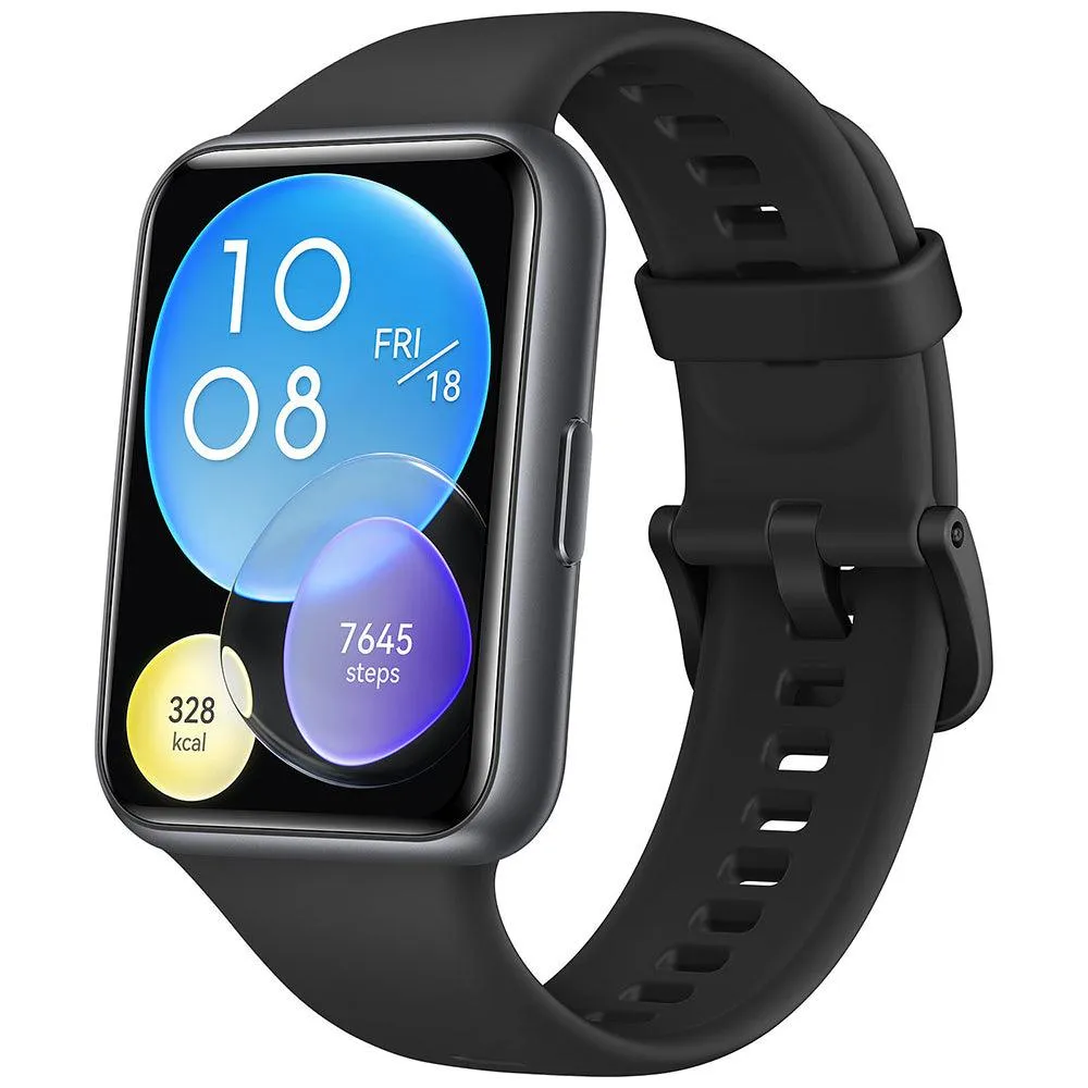 Huawei Watch Fit 2 YDA-B09S Midnight Black Case With Midnight Black Silicone Strap