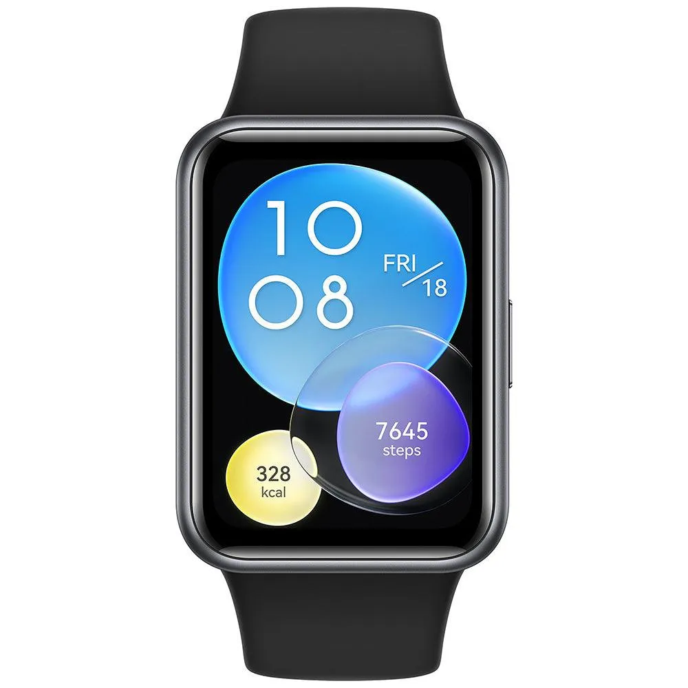 Huawei Watch Fit 2 YDA-B09S Midnight Black Case With Midnight Black Silicone Strap