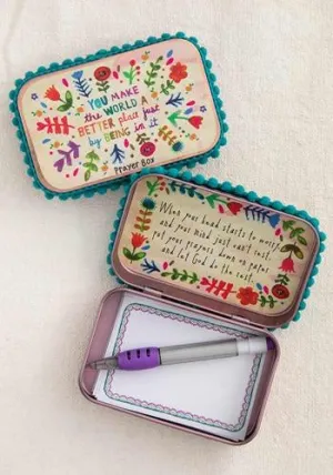 Natural Life Prayer Box You Make the World a Better Place 091