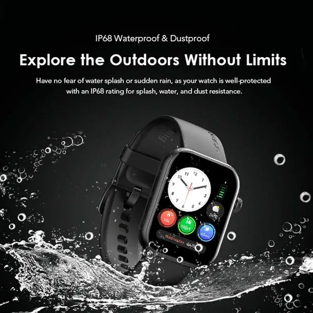 Oraimo Watch ES 2 OSW-810 Smart Watch With Silicone Strap - Black