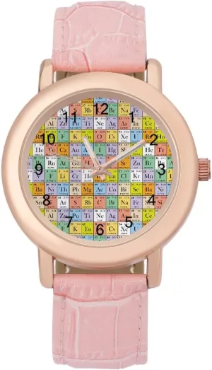 Periodic Table Fashion Casual Watches for Women Cute Girls Watch Gift Nurses Teachers