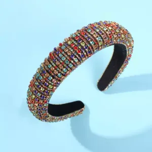 "Diamond Encrusted" Head Band Multi-colored