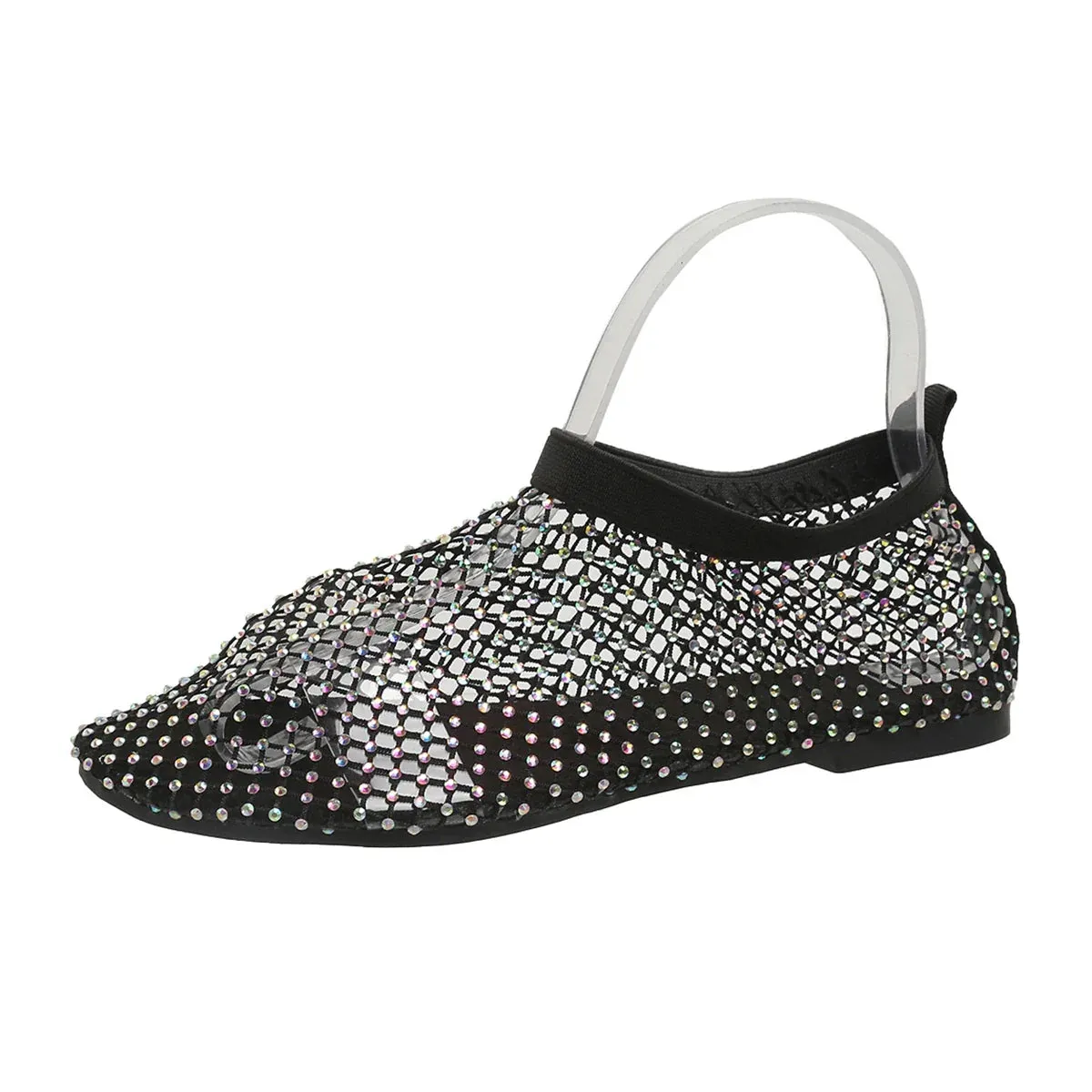 Ros - Diamond Mesh Flats