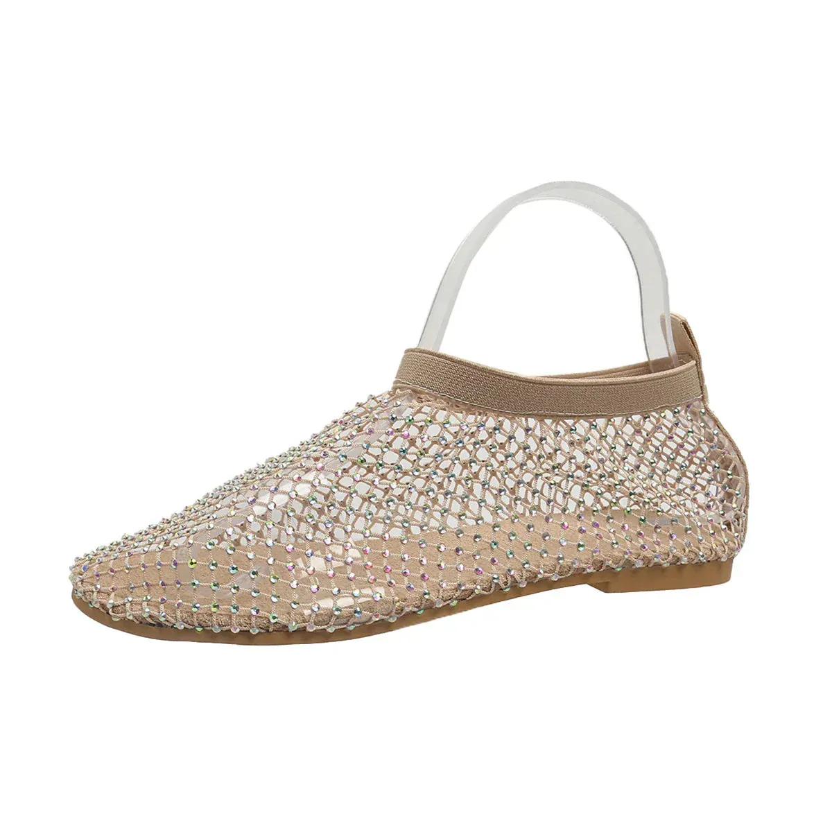 Ros - Diamond Mesh Flats