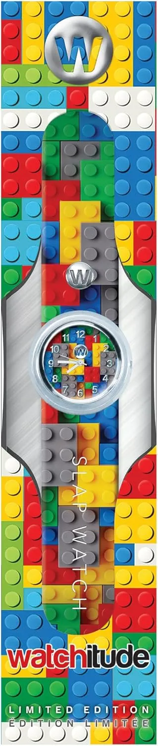 Slap Watch - One Size, Boys and Girls, Plunge Proof, Removable Analog Face, Colorful and Inspiring, Interchangeable Silicone Bands, Fun and Inspiring Bracelet Watches