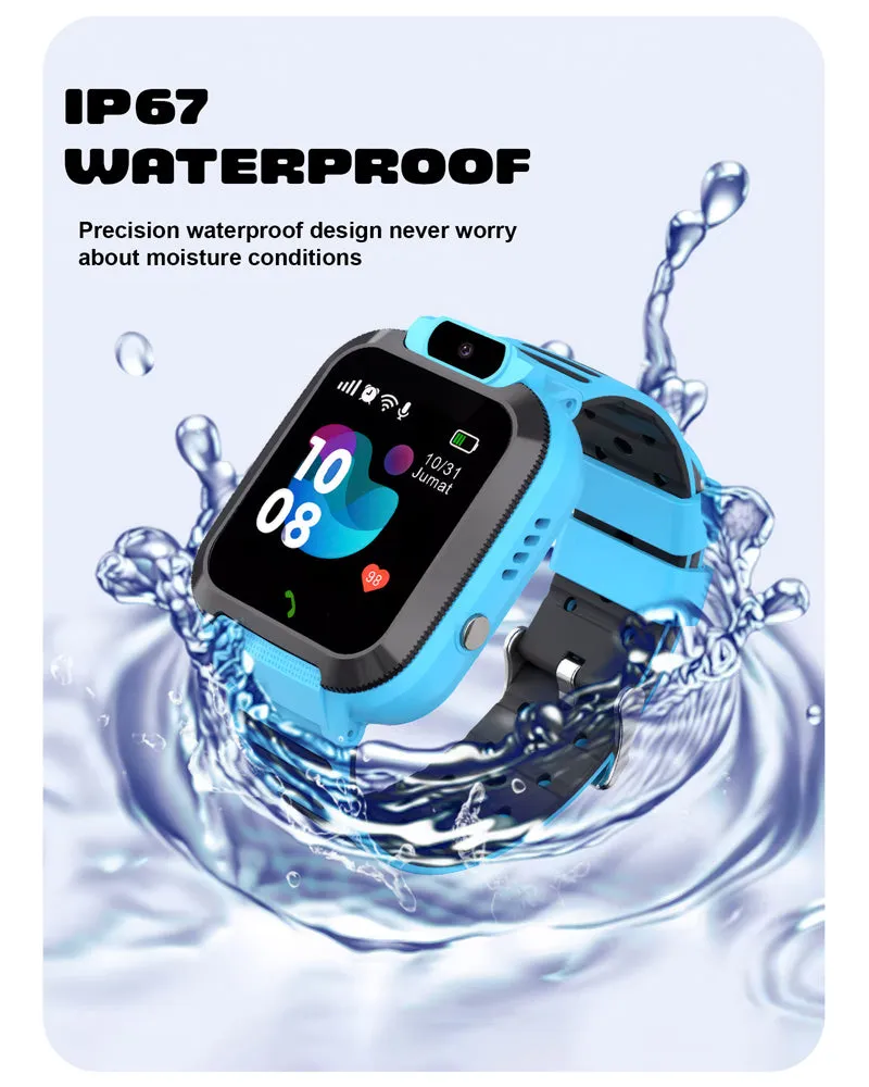 Spiky Basilisk Kids' Cute Waterproof Smartwatch With GPS - Pink