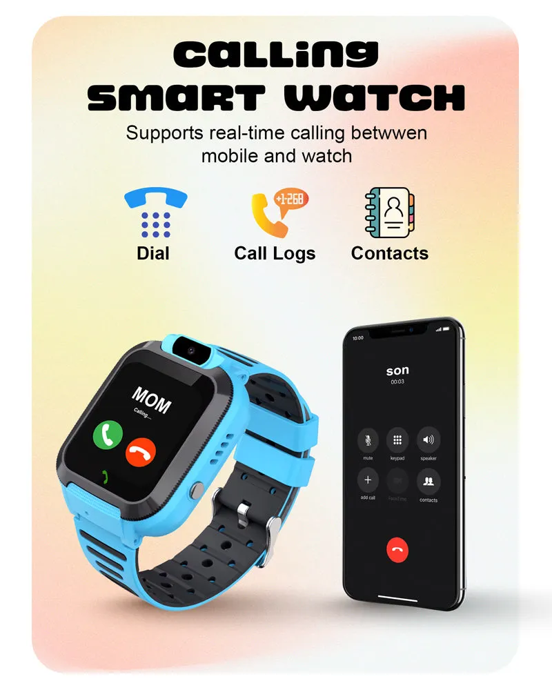 Spiky Basilisk Kids' Cute Waterproof Smartwatch With GPS - Pink