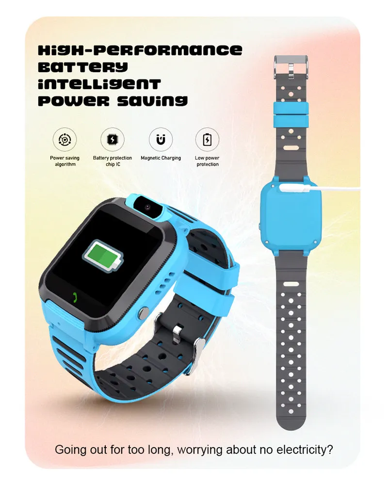 Spiky Basilisk Kids' Cute Waterproof Smartwatch With GPS - Pink