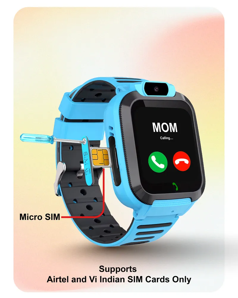 Spiky Basilisk Kids' Cute Waterproof Smartwatch With GPS - Pink