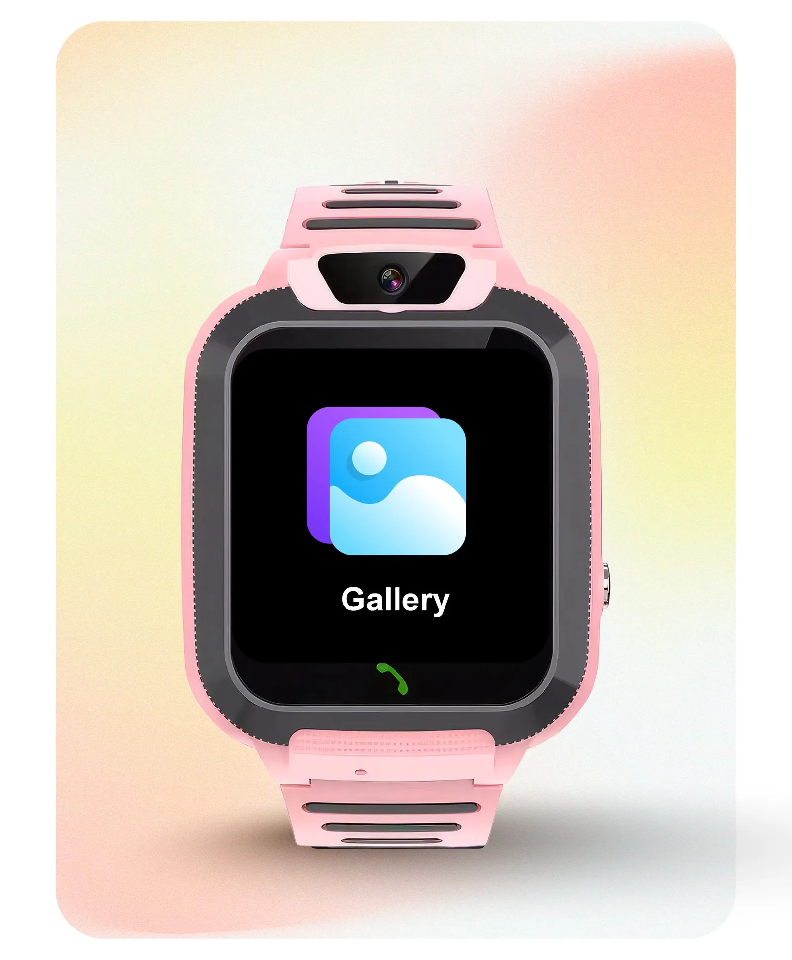 Spiky Basilisk Kids' Cute Waterproof Smartwatch With GPS - Pink