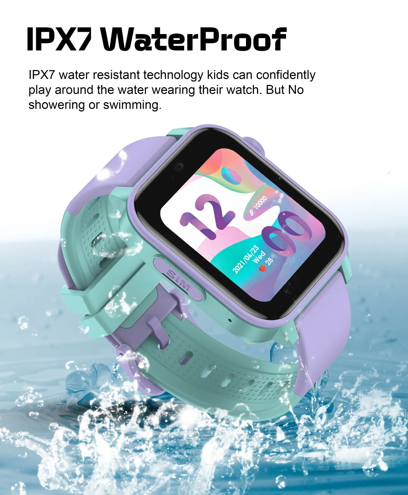 Spiky GNOME 4g Video & Voice Calling Smartwatch with - Blue