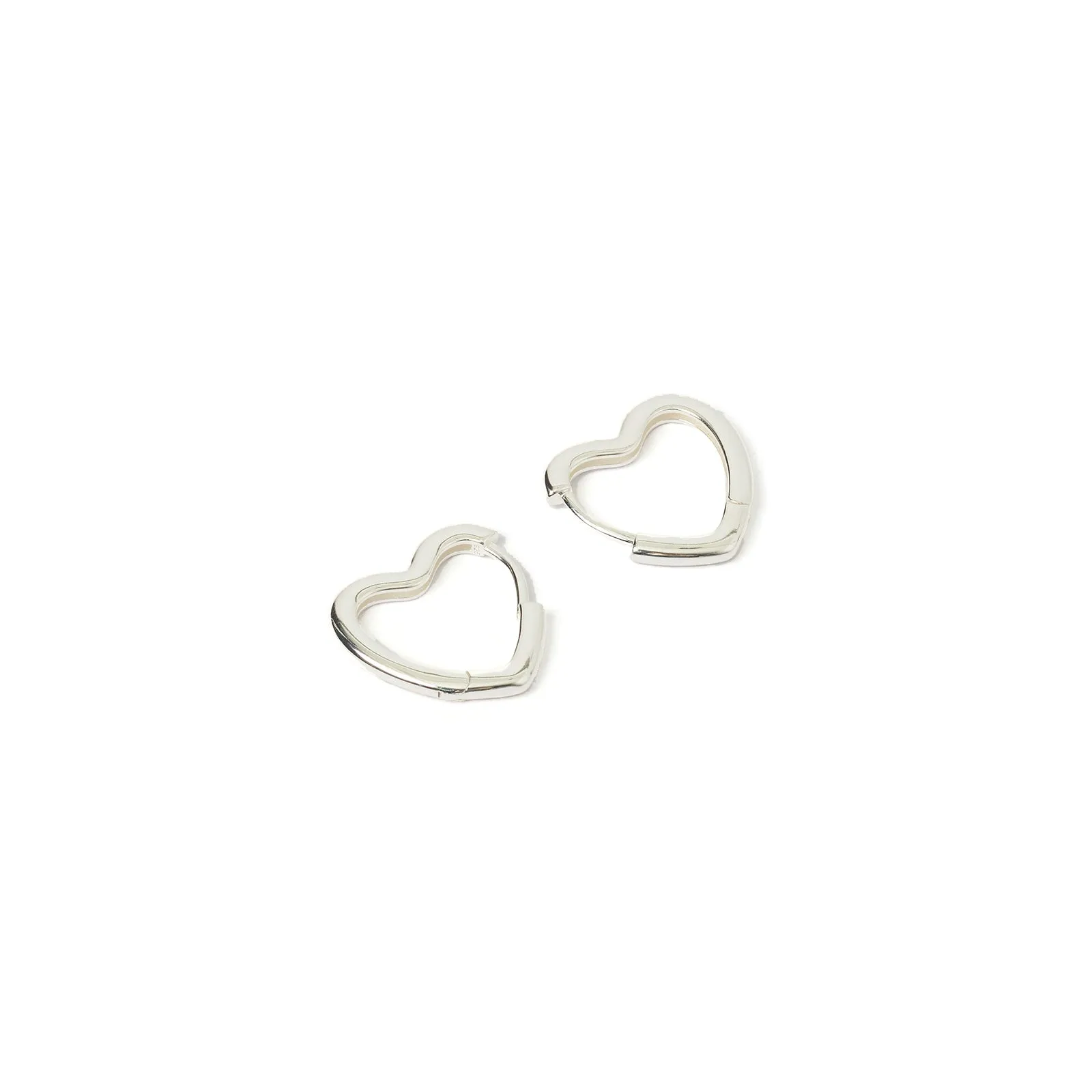 Sweetheart Silver Earrings - Large