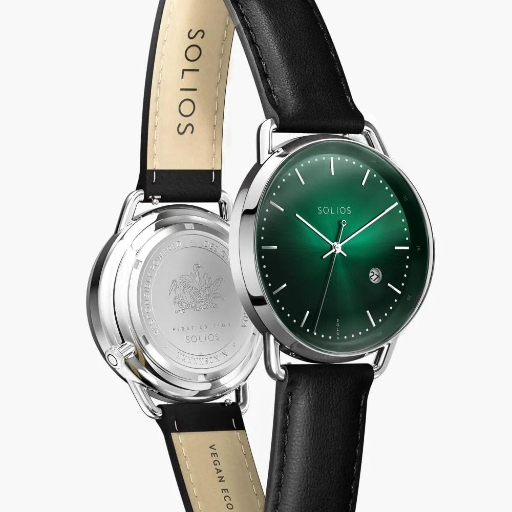 The Rainforest Curve | Green Dial - Silver Case