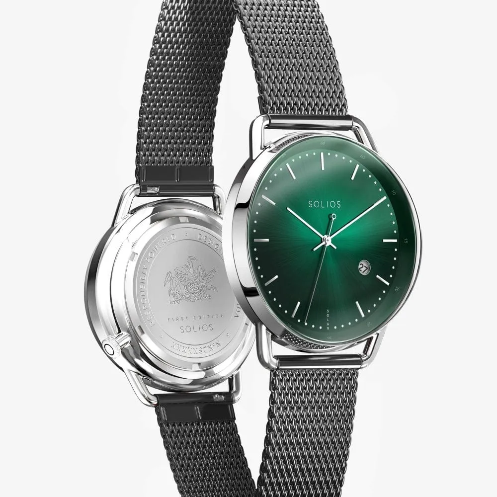 The Rainforest Curve | Green Dial - Silver Case