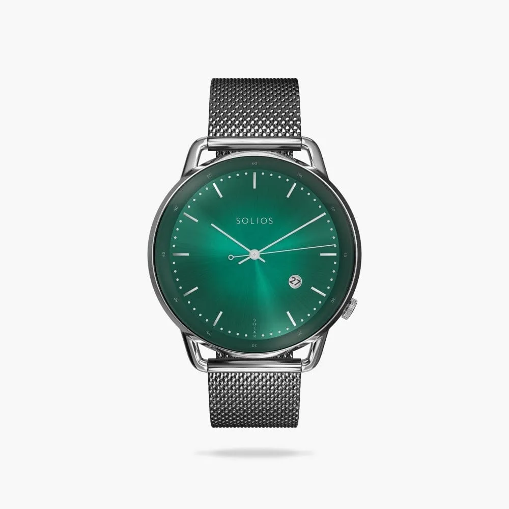 The Rainforest Curve | Green Dial - Silver Case