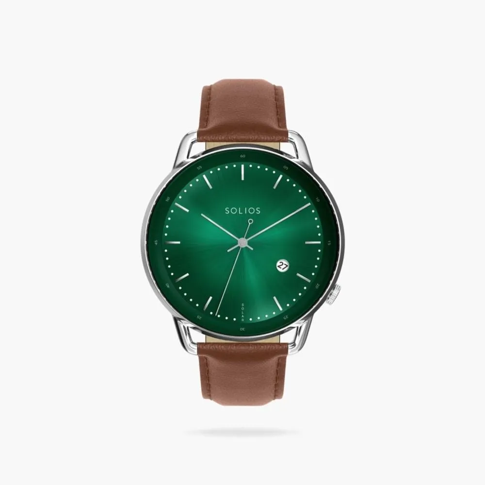 The Rainforest Curve | Green Dial - Silver Case