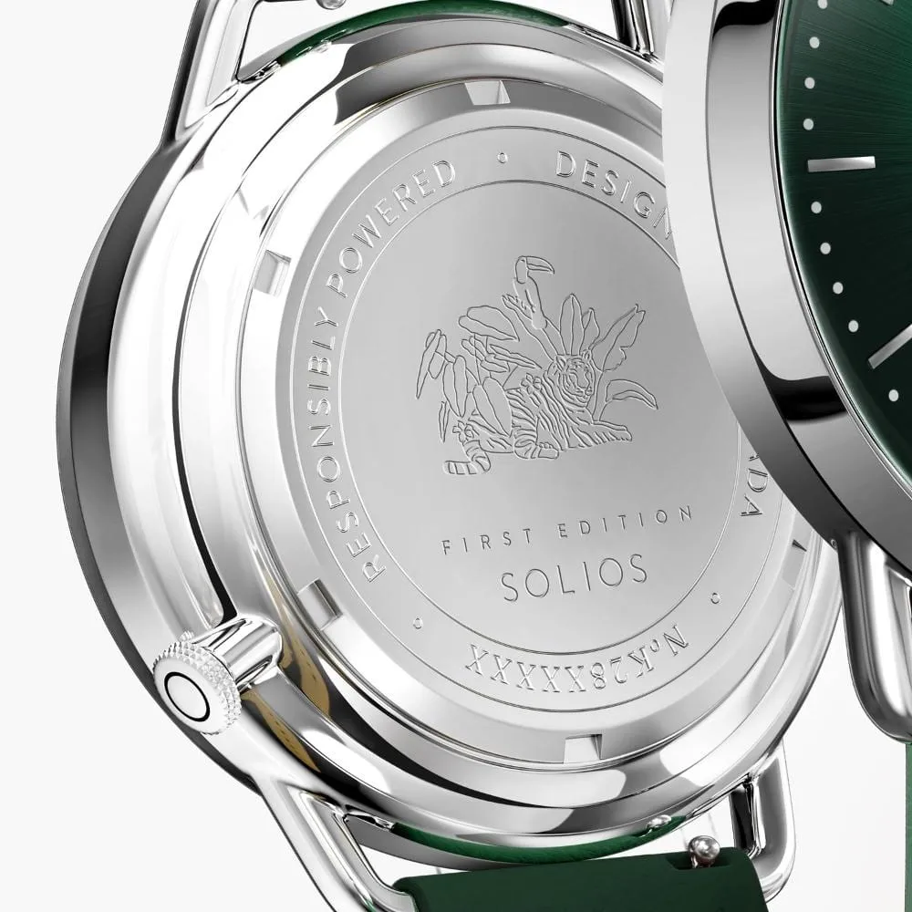 The Rainforest Curve | Green Dial - Silver Case