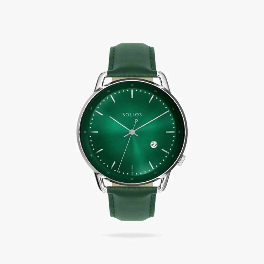The Rainforest Curve | Green Dial - Silver Case