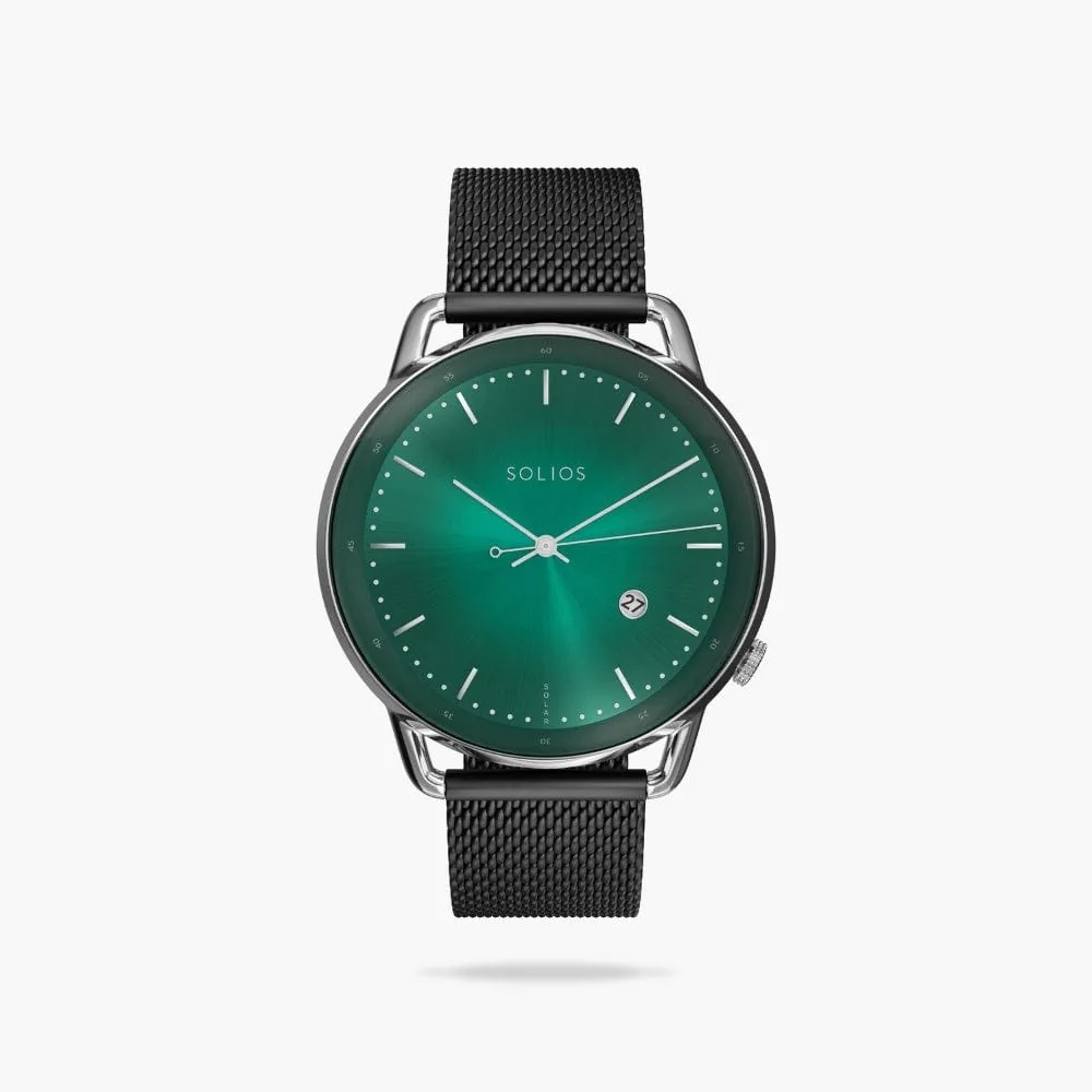 The Rainforest Curve | Green Dial - Silver Case