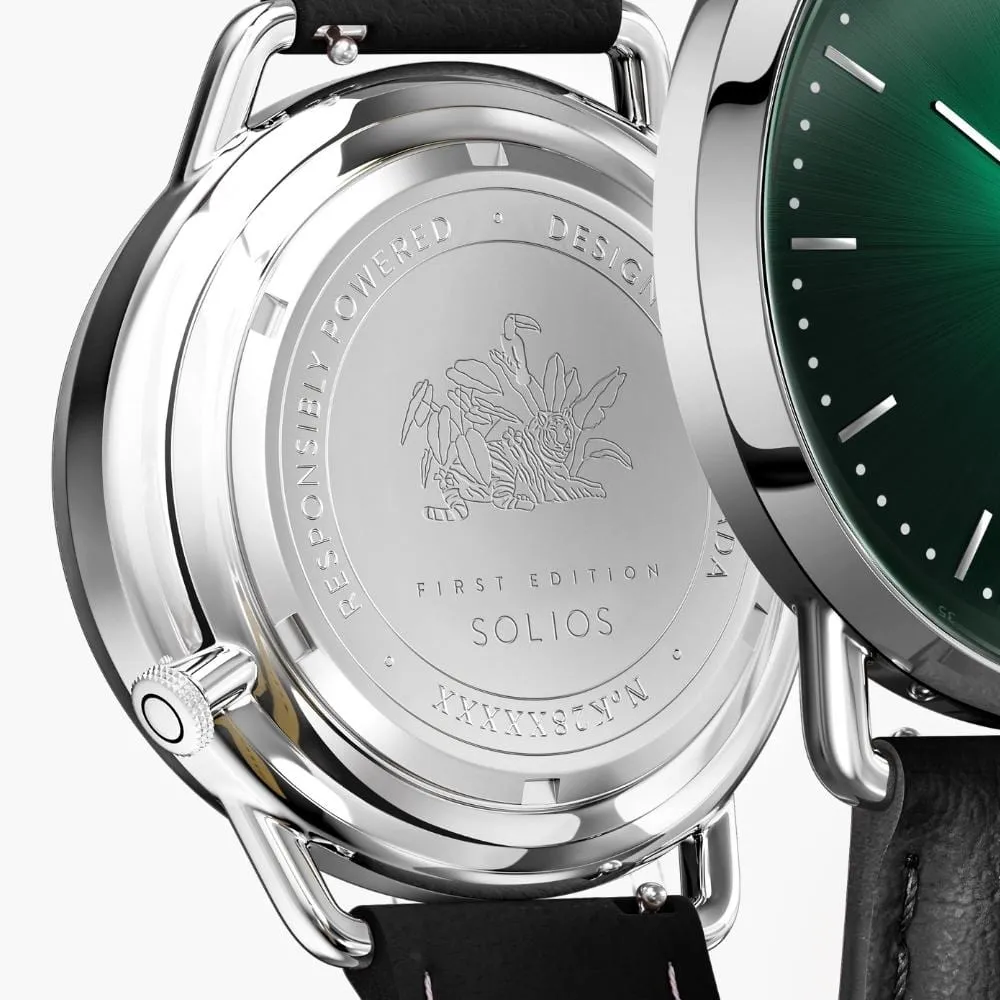 The Rainforest Curve | Green Dial - Silver Case
