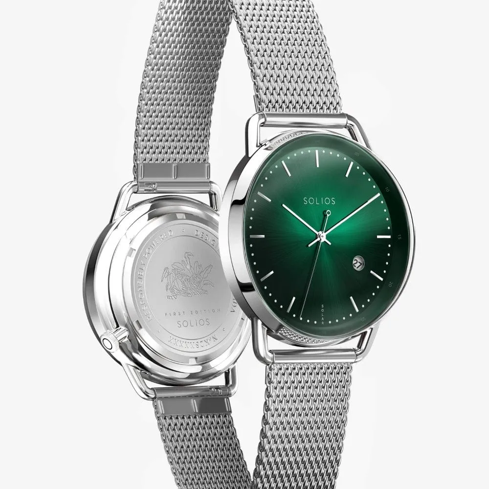 The Rainforest Curve | Green Dial - Silver Case
