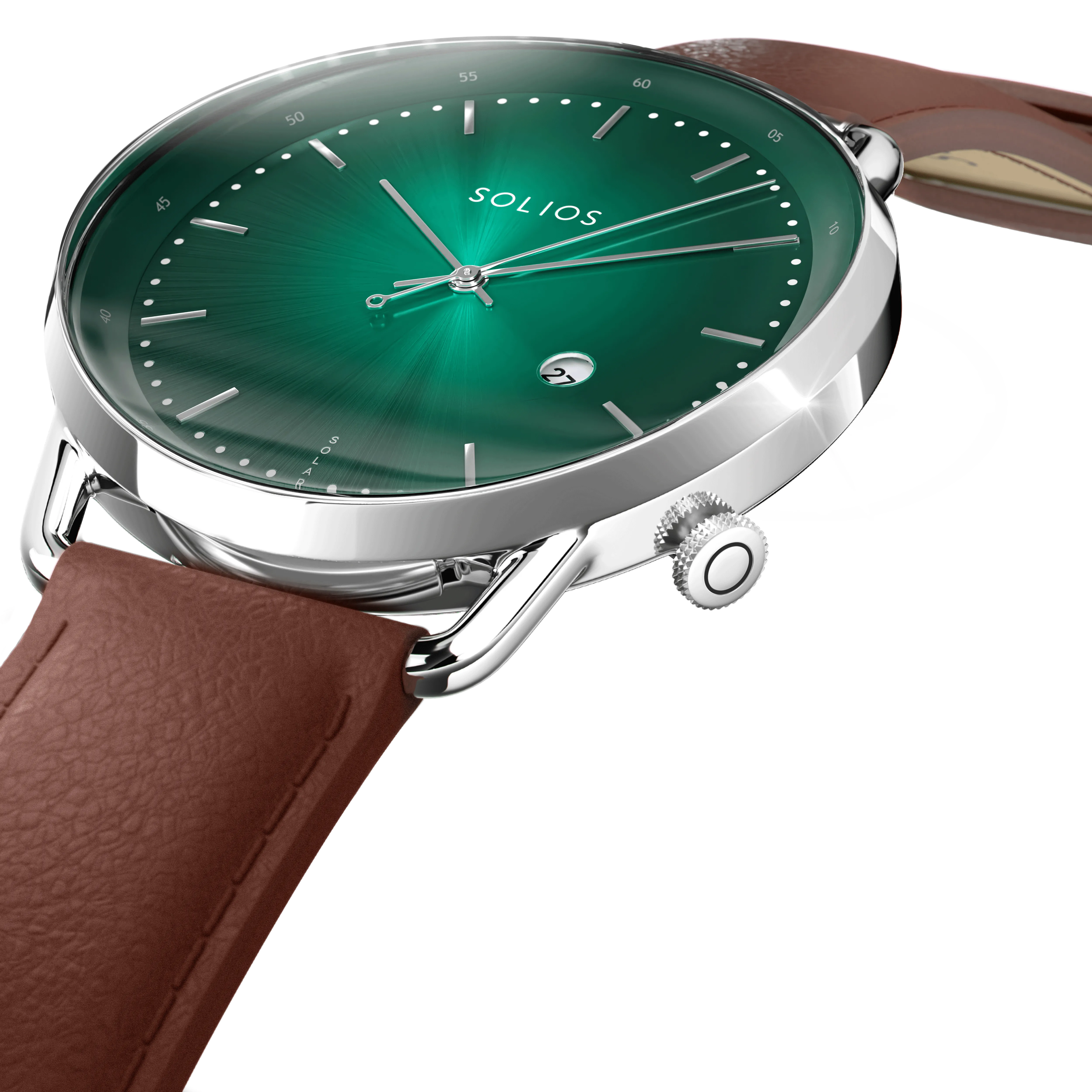 The Rainforest Curve | Green Dial - Silver Case